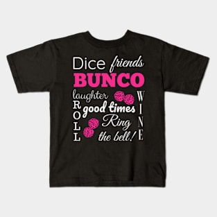 Bunco Dice Times Kids T-Shirt